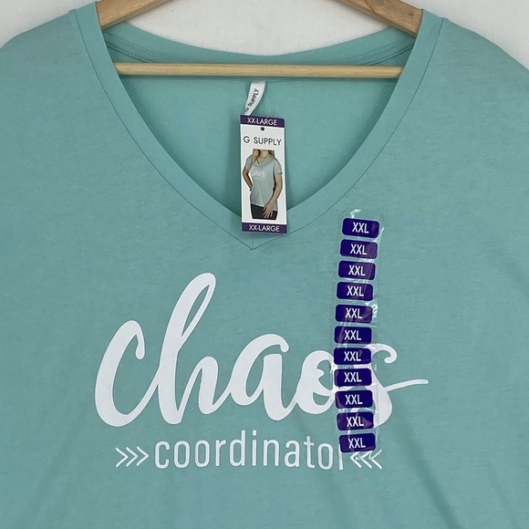 Graphic T-Shirt Green Short Slv Chaos Coordinator - Picture 3 of 6